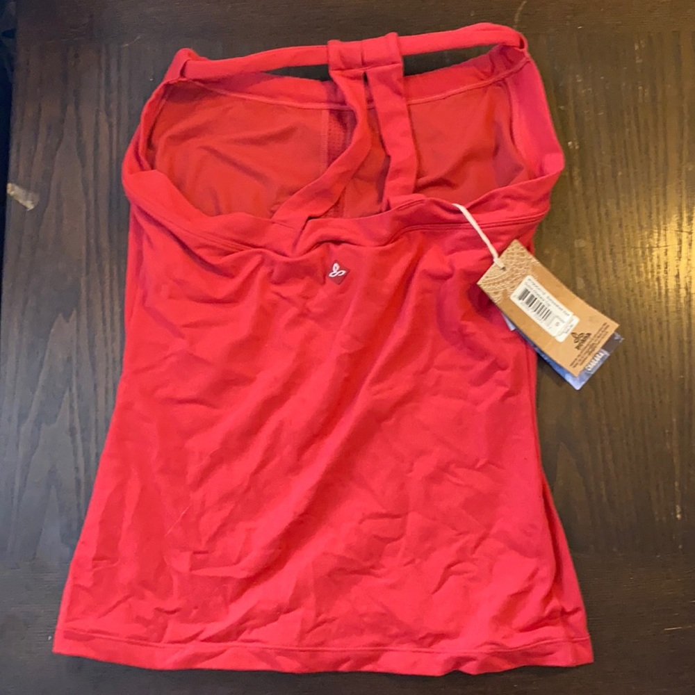 Prana Red yoga tank top